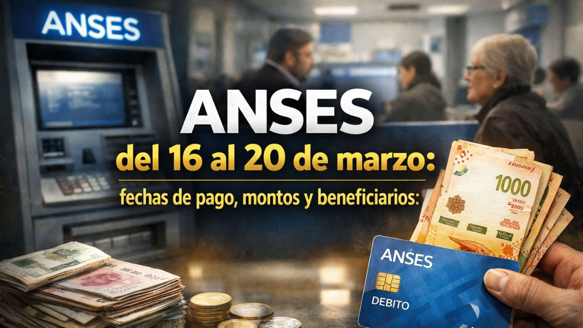 ANSeS del 16 al 20 de marzo: fechas de pago, montos y beneficiarios